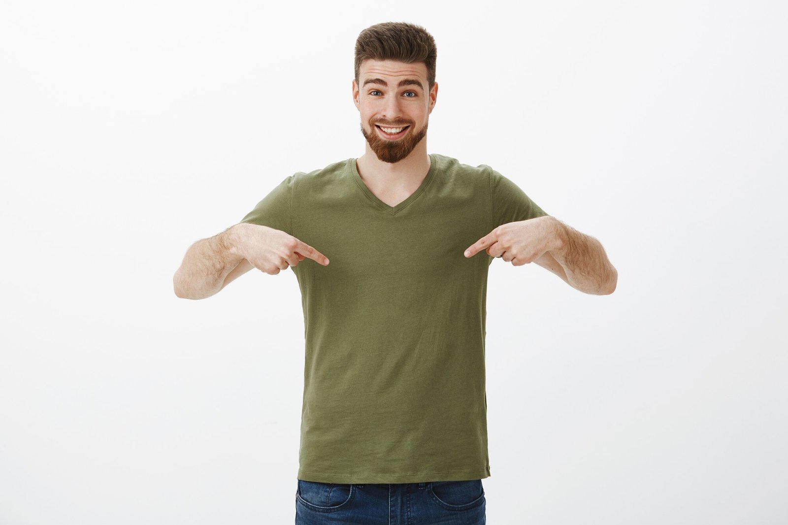 portrait-cute-adorable-bearded-boyfriend-with-charismatic-smile-grinning-happily-as-pointing-centre_176420-22566